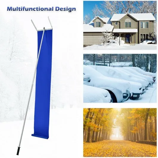 20 ft Lightweight Roof Snow Rake Removal Tool  w/ Adjustable Telescoping Handle