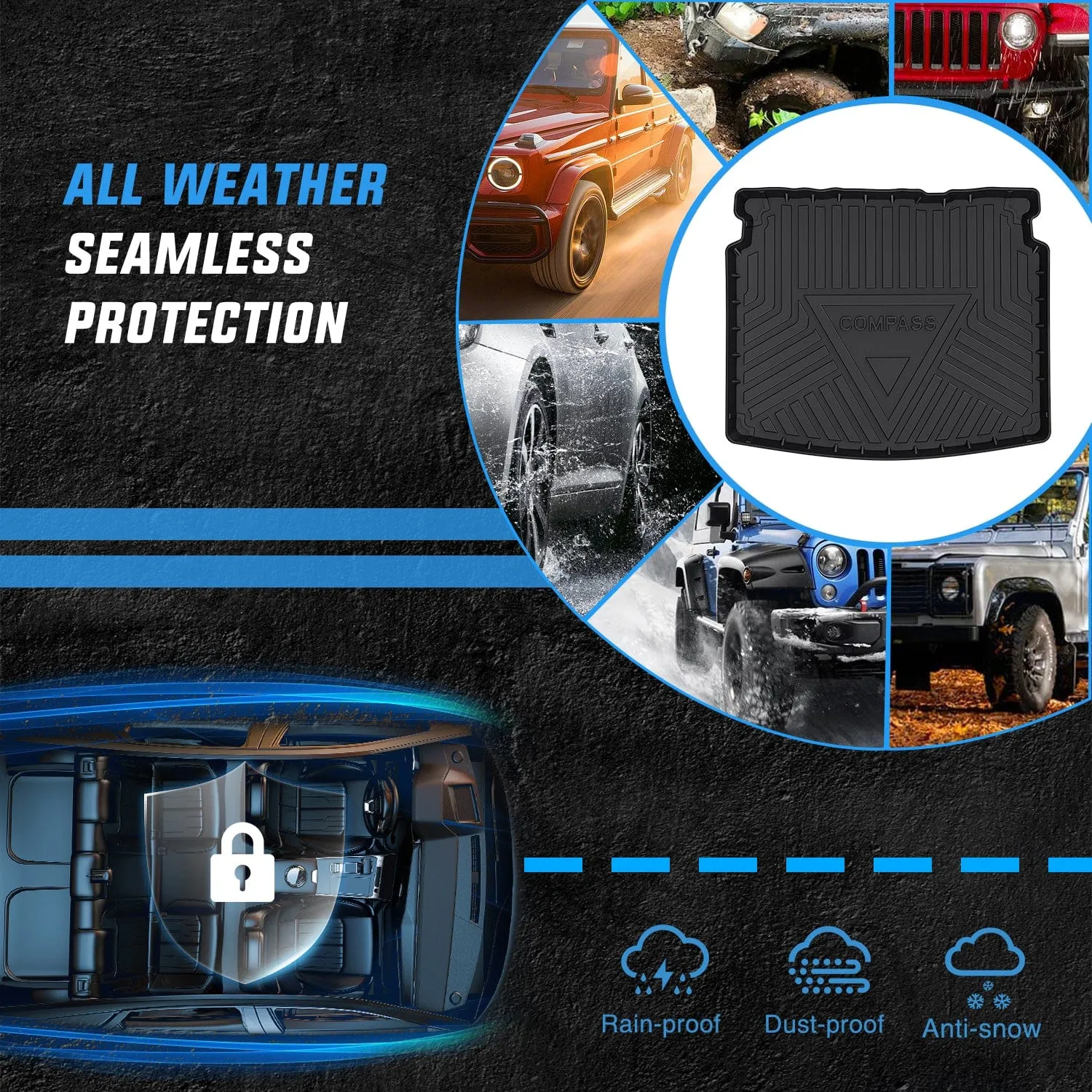 2017-2025 Jeep Compass Cargo Mats