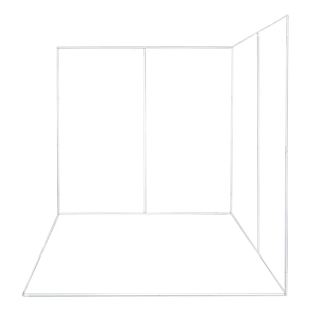 2.4m x 2.4m x 2.4m Chorma Key Wall Corner Photo Booth (Made To Order)
