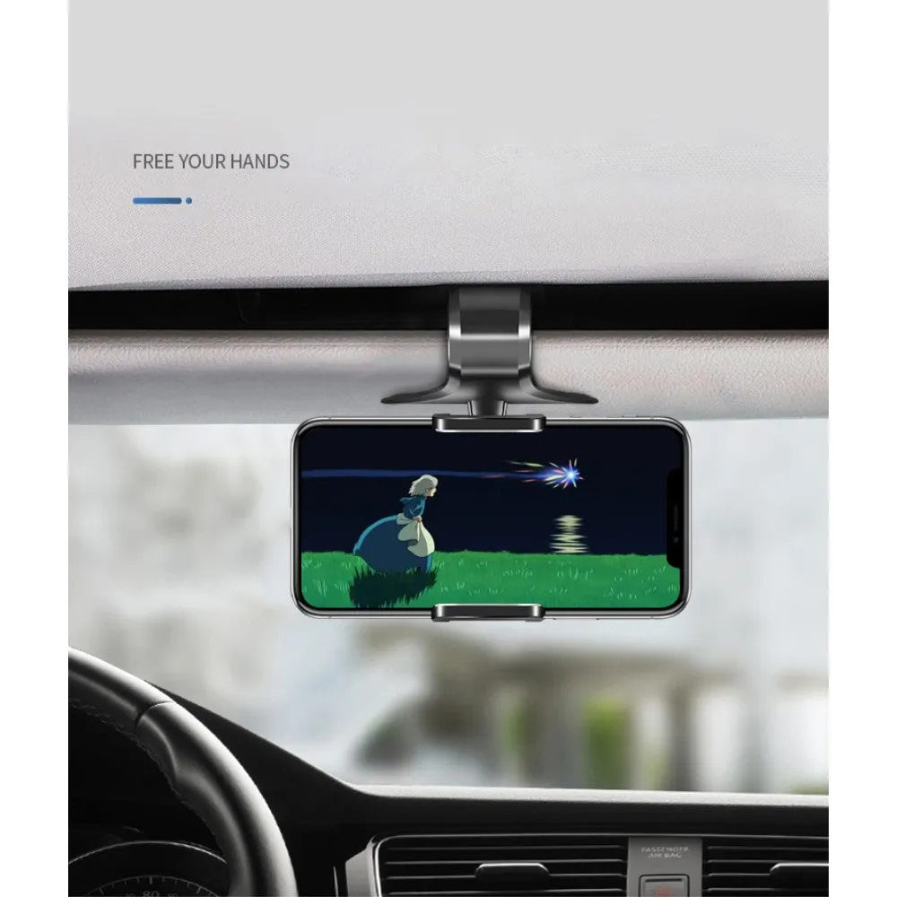 3 in 1 Car GPS Smartphone Holder: Dashboard / Visor Clamp   AC Grid Clip for Plum Compass - Black