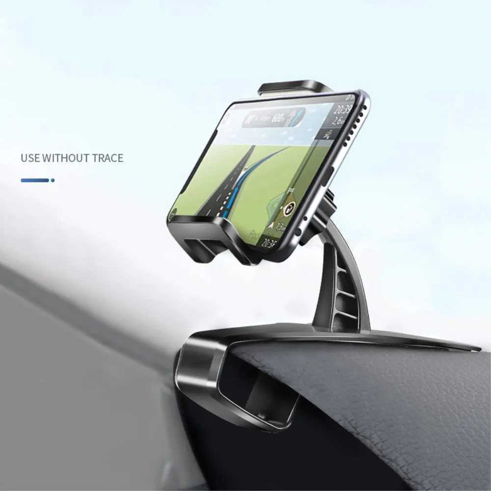3 in 1 Car GPS Smartphone Holder: Dashboard / Visor Clamp   AC Grid Clip for Plum Compass - Black