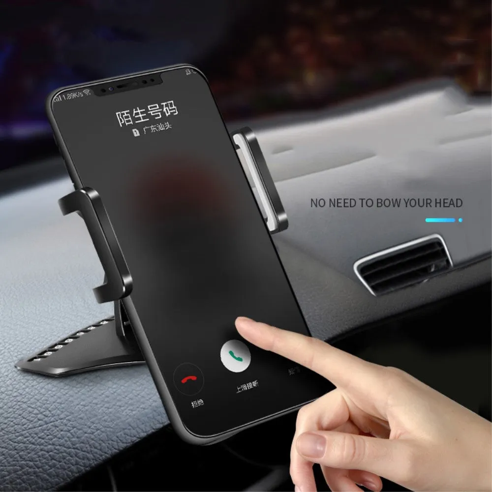 3 in 1 Car GPS Smartphone Holder: Dashboard / Visor Clamp   AC Grid Clip for Plum Compass - Black