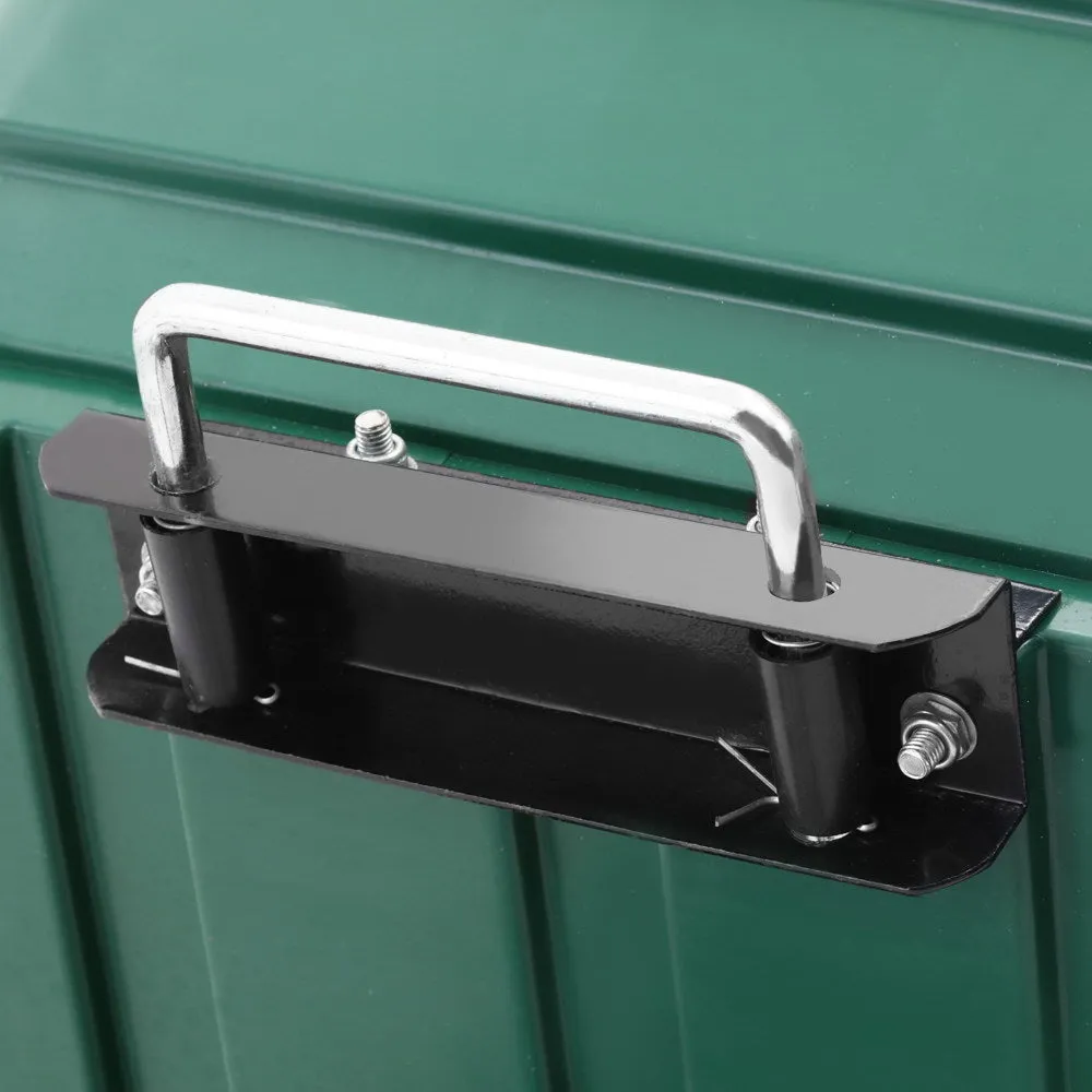 75L Garden Dump Cart Wheel Barrow Wheelbarrow Nursery Green