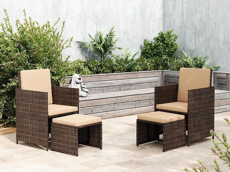 9 Pieces Outdoor Dining Set