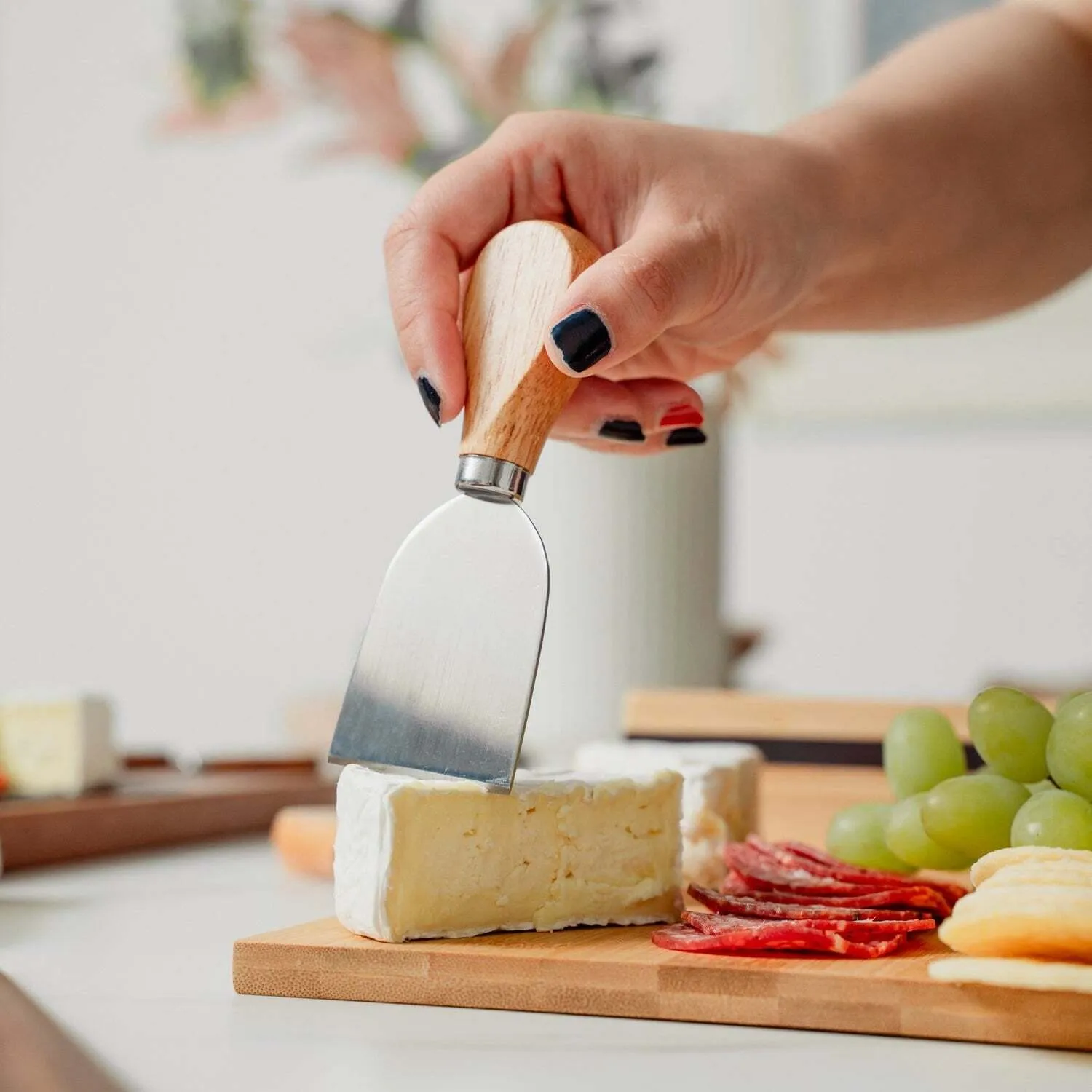 Avalon 4 Piece Wood Handle Cheese Knife Set