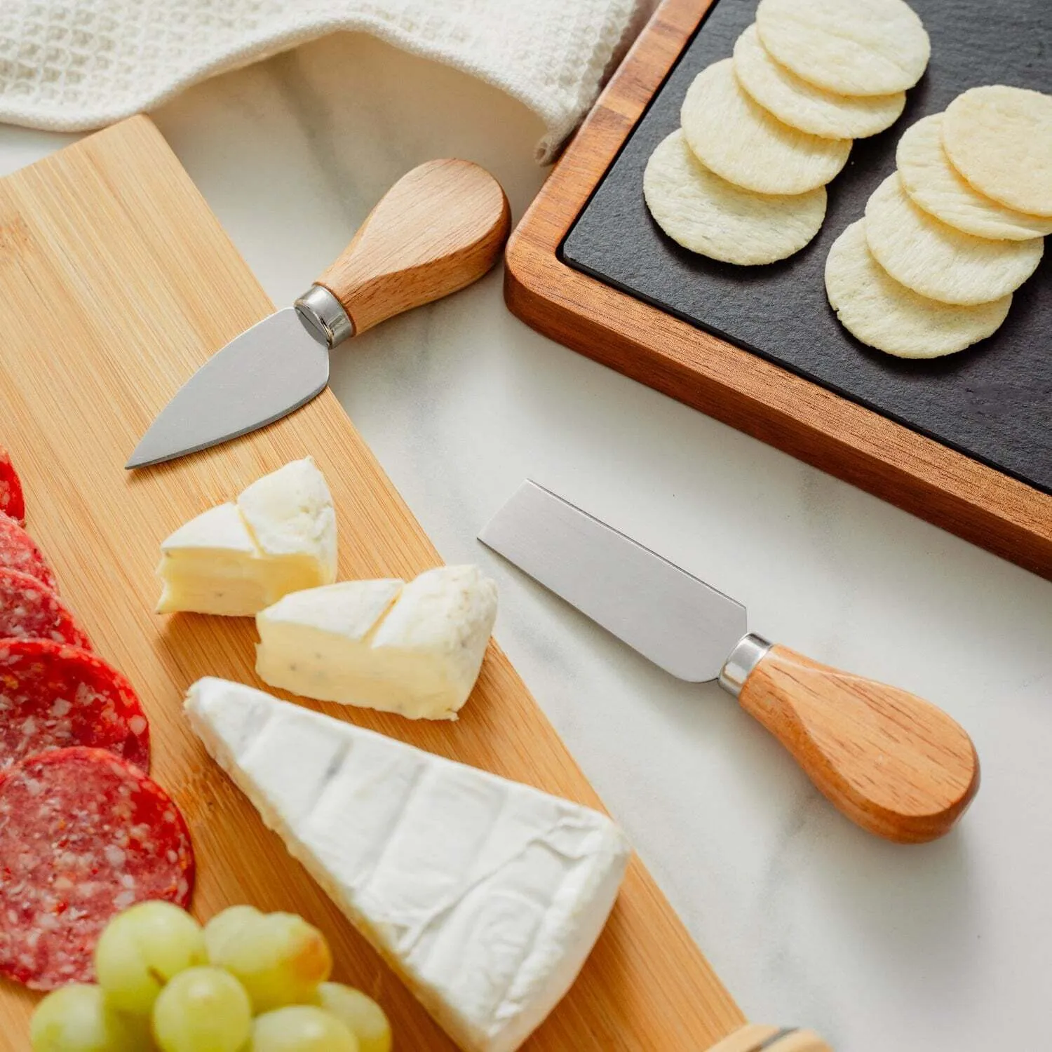 Avalon 4 Piece Wood Handle Cheese Knife Set