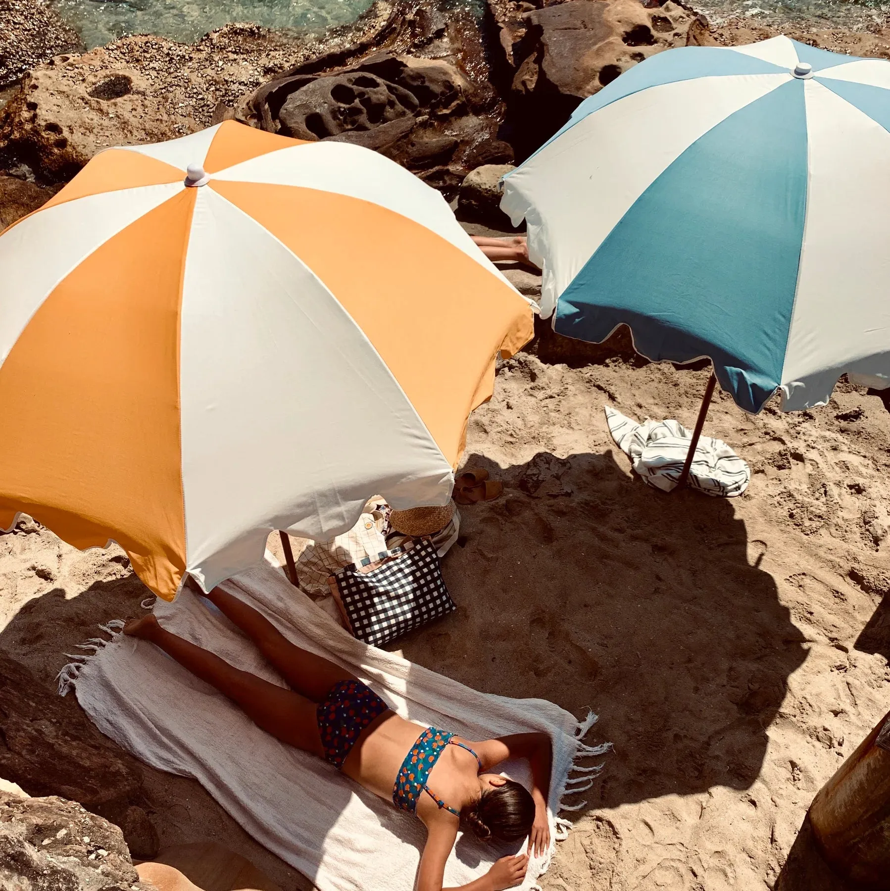 Optimized Title: Stylish Marigold Basil Bangs Weekend Umbrella