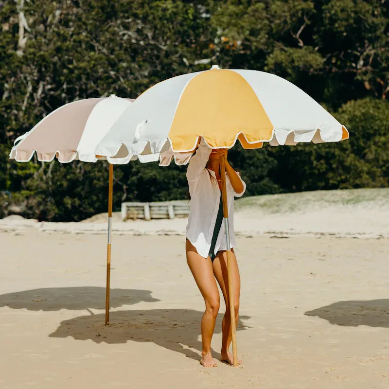 Optimized Title: Stylish Marigold Basil Bangs Weekend Umbrella