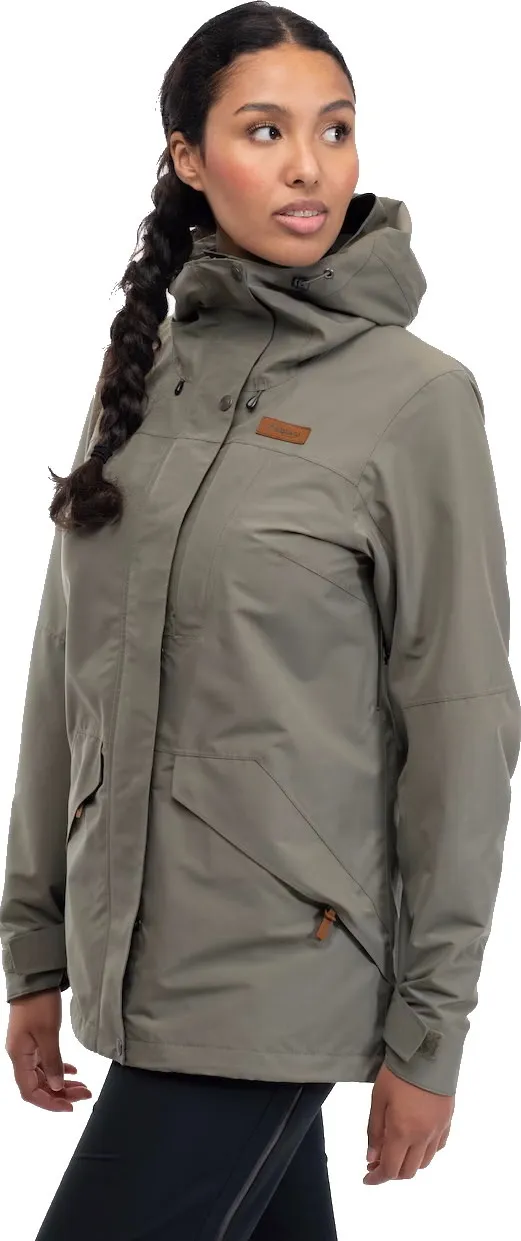 Bergans Women&#x27;s Nordmarka 2L Shell Jacket Green Mud | Buy Bergans Women&#x27;s Nordmarka 2L Shell Jacket Green Mud here | Outnorth