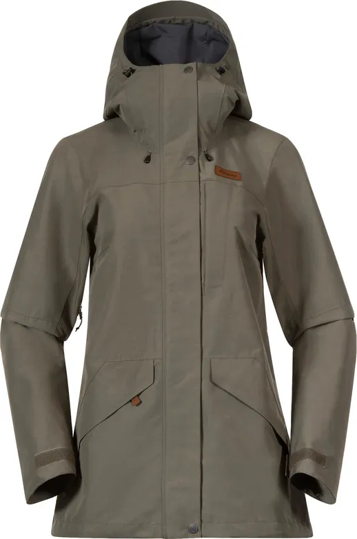 Bergans Women&#x27;s Nordmarka 2L Shell Jacket Green Mud | Buy Bergans Women&#x27;s Nordmarka 2L Shell Jacket Green Mud here | Outnorth