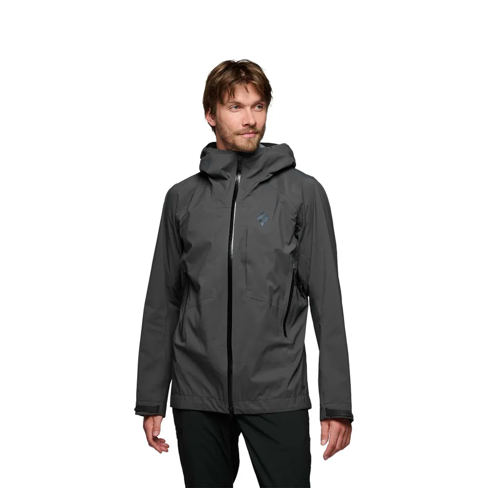 Black Diamond Men&#x27;s Highline Stretch Shell Jacket Anthracite | Buy Black Diamond Men&#x27;s Highline Stretch Shell Jacket Anthracite here | Outnorth