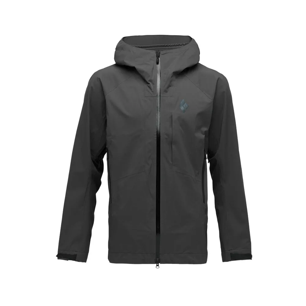 Black Diamond Men&#x27;s Highline Stretch Shell Jacket Anthracite | Buy Black Diamond Men&#x27;s Highline Stretch Shell Jacket Anthracite here | Outnorth