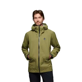 Black Diamond Men&#x27;s Highline Stretch Shell Jacket Crag Green | Buy Black Diamond Men&#x27;s Highline Stretch Shell Jacket Crag Green here | Outnorth