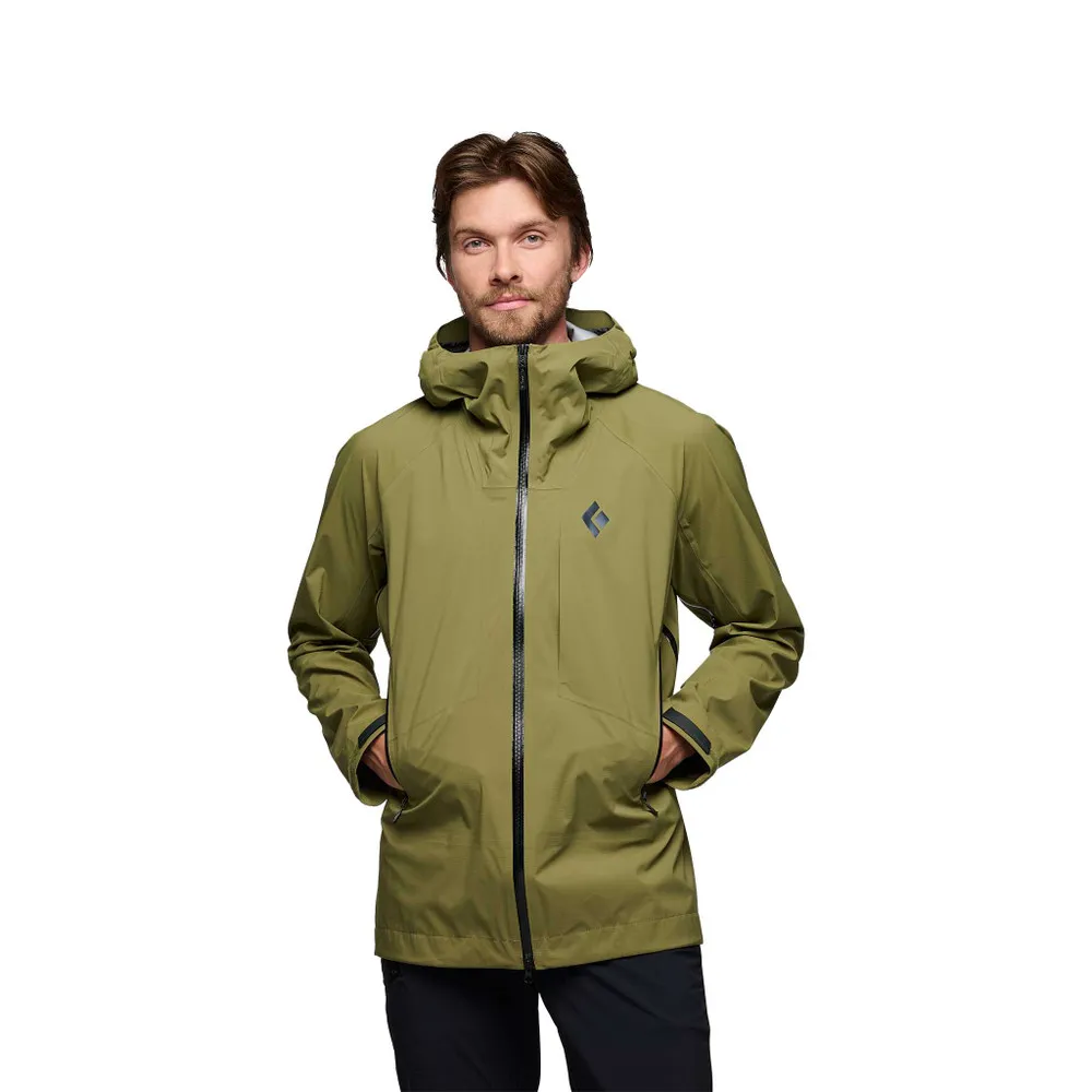 Black Diamond Men&#x27;s Highline Stretch Shell Jacket Crag Green | Buy Black Diamond Men&#x27;s Highline Stretch Shell Jacket Crag Green here | Outnorth