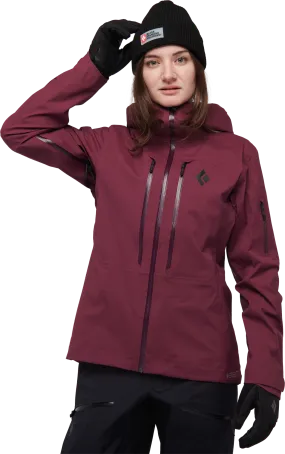 Black Diamond Women&#x27;s Recon Lt Shell Jacket Blackberry | Buy Black Diamond Women&#x27;s Recon Lt Shell Jacket Blackberry here | Outnorth