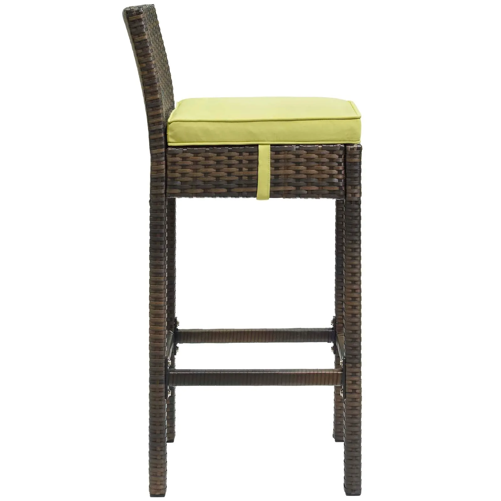 Conduit Bar Stool Outdoor Patio Wicker Rattan Set of 2 by Modway