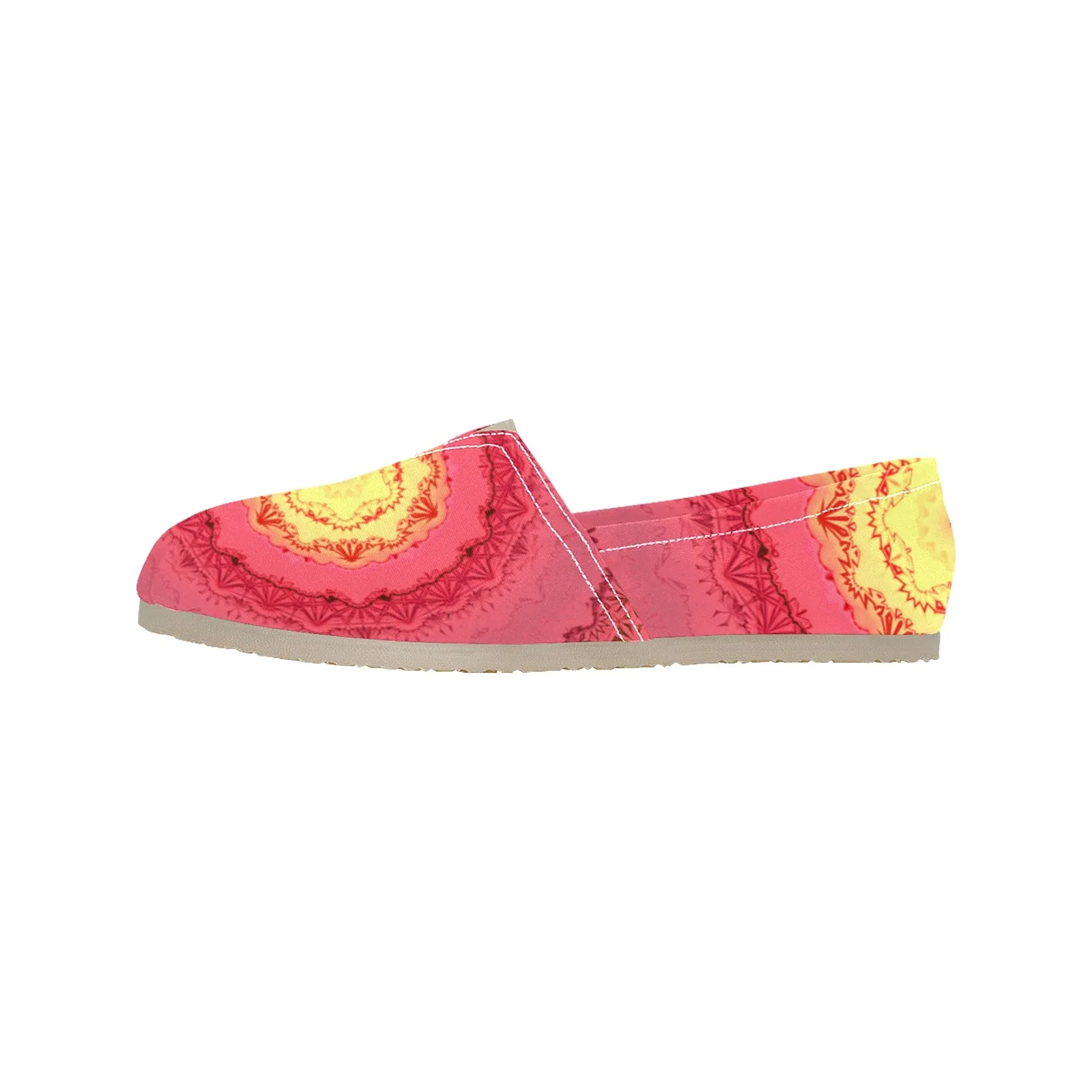 Espadrilles Canvas Red Yellow Mandela Ombre