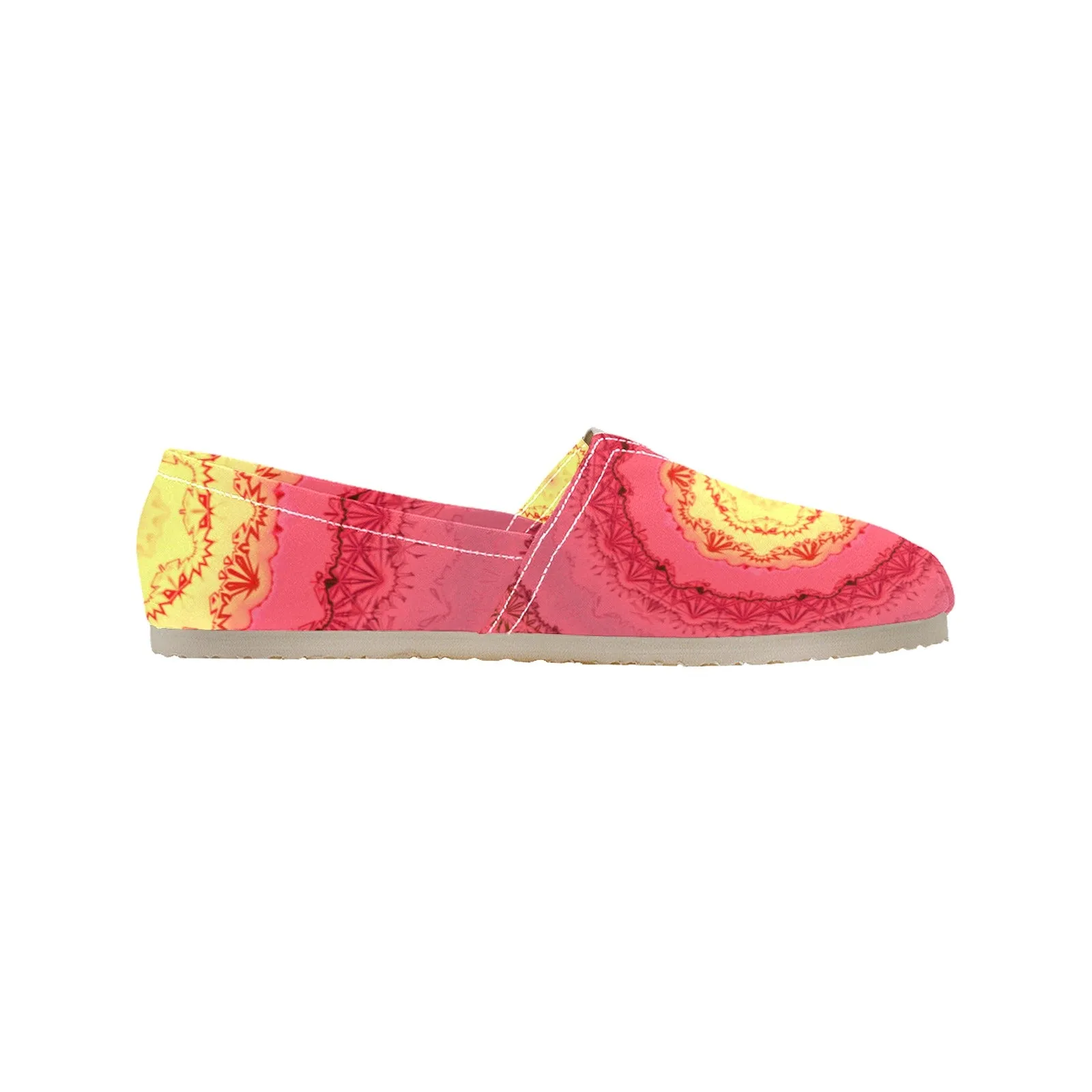 Espadrilles Canvas Red Yellow Mandela Ombre