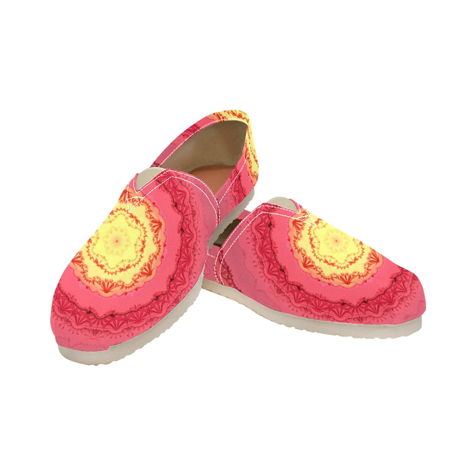 Espadrilles Canvas Red Yellow Mandela Ombre