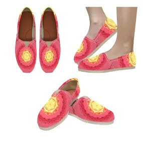 Espadrilles Canvas Red Yellow Mandela Ombre