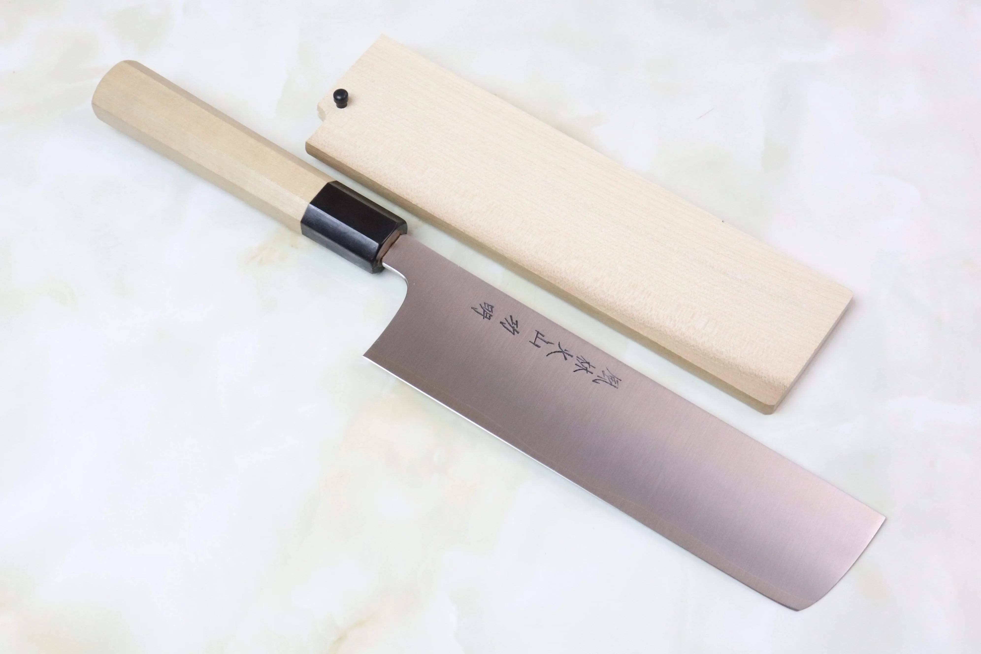 Fu-Rin-Ka-Zan ZDP-189 Wa Series FZDP-10 Nakiri 180mm (7 inch, Octagon Shaped Magnolia Wooden Handle)
