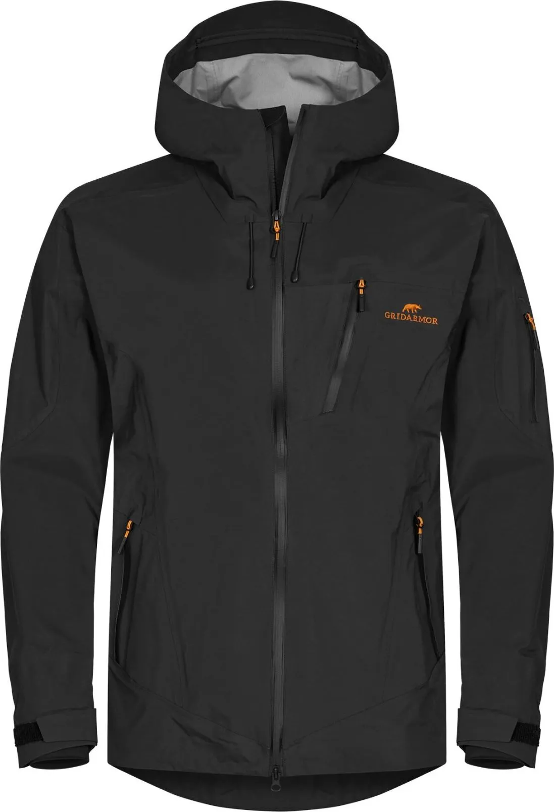 Gridarmor Men&#x27;s Storfosna 3-Layer Shell Jacket Jet Black | Buy Gridarmor Men&#x27;s Storfosna 3-Layer Shell Jacket Jet Black here | Outnorth