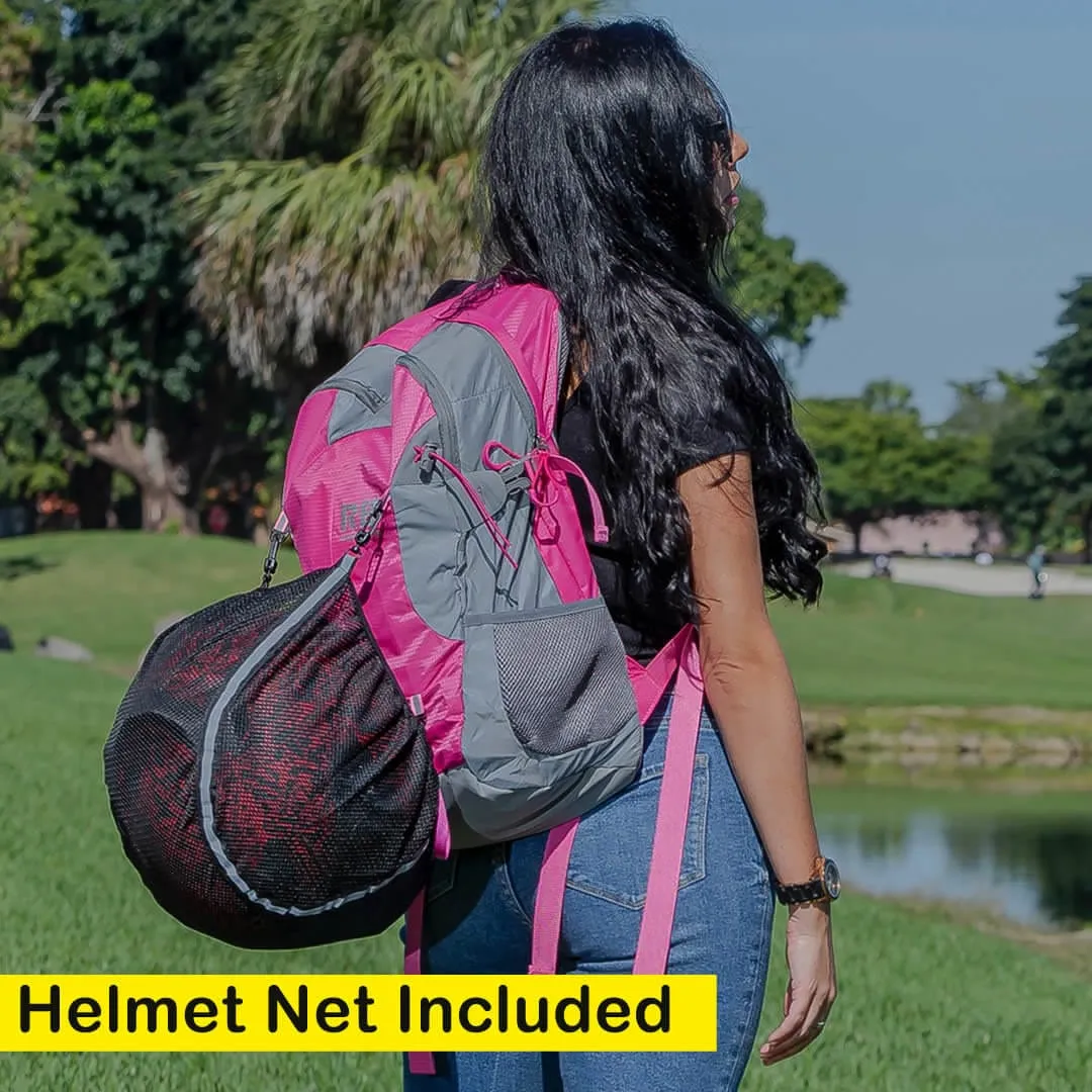 High Visibility Pink Reflective Commuter Bike Backpack | Riderbag Reflektor35