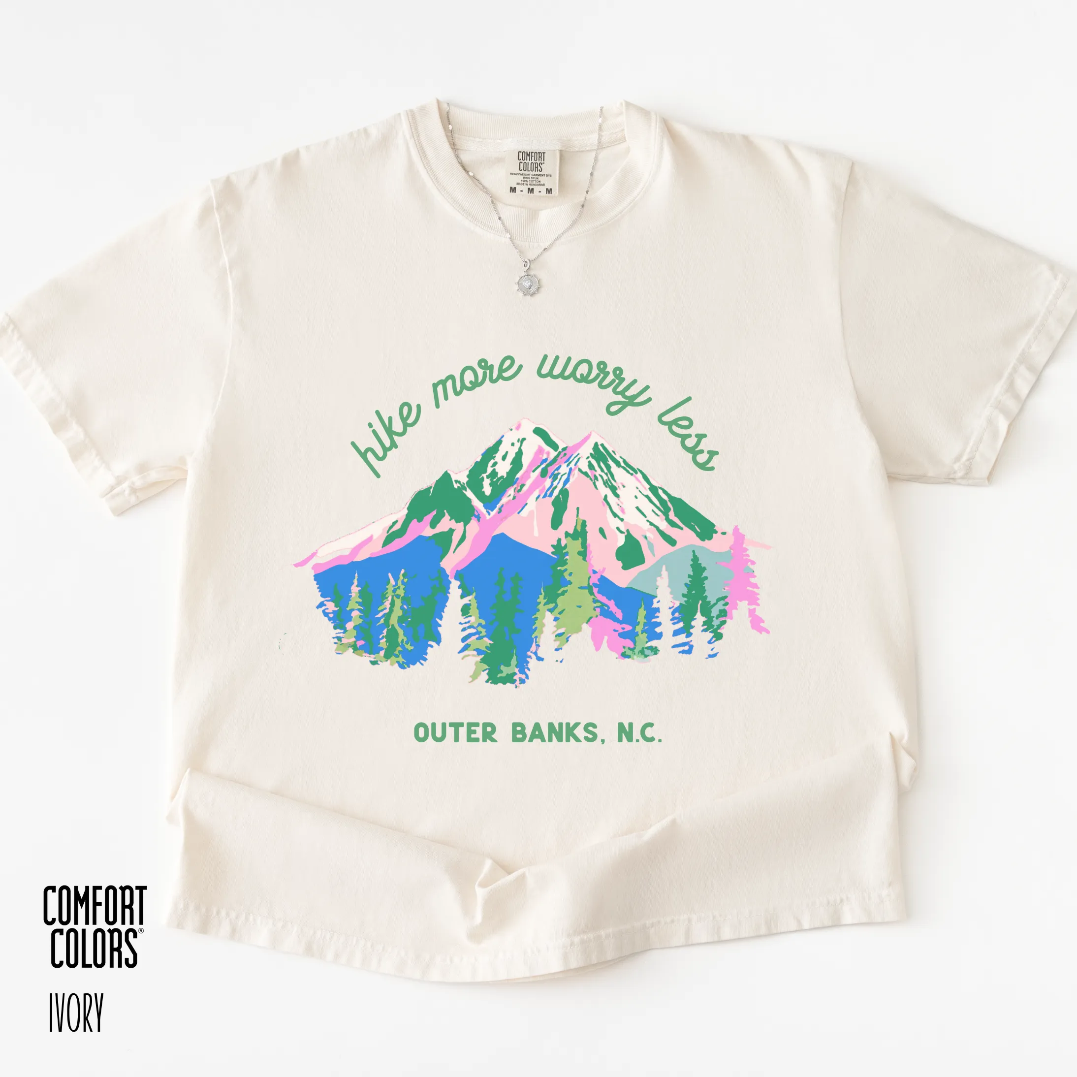 Hike More Worry Less Destination Tee