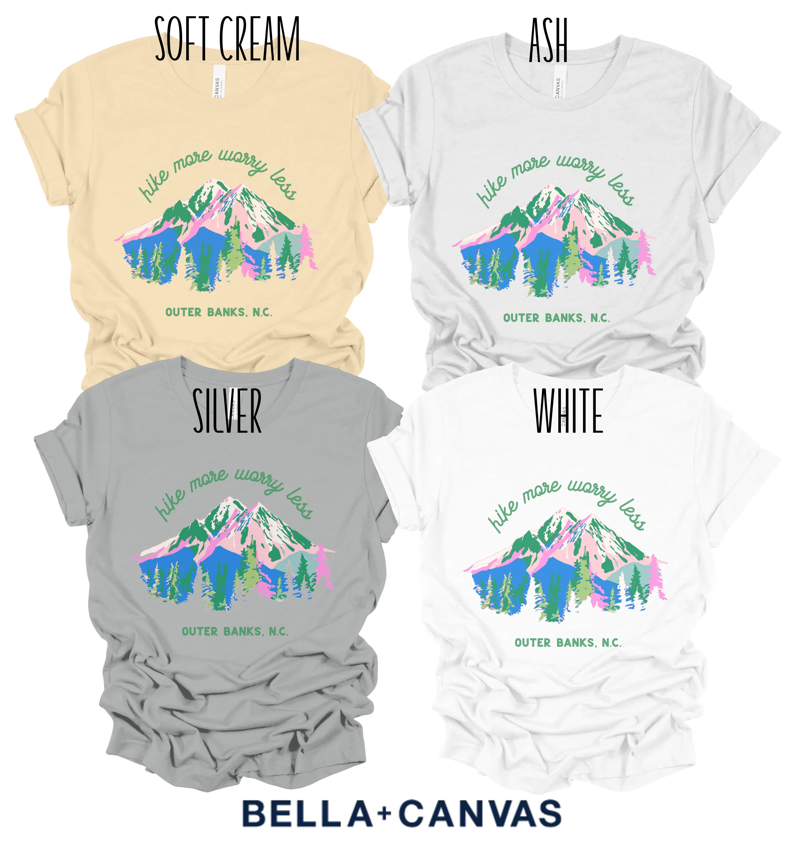 Hike More Worry Less Destination Tee