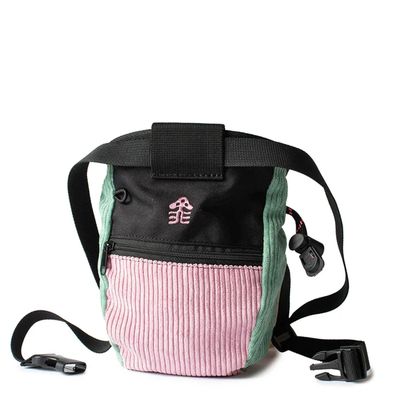 Hikerdelic x Psychi Bouldering Bag Green / Pink