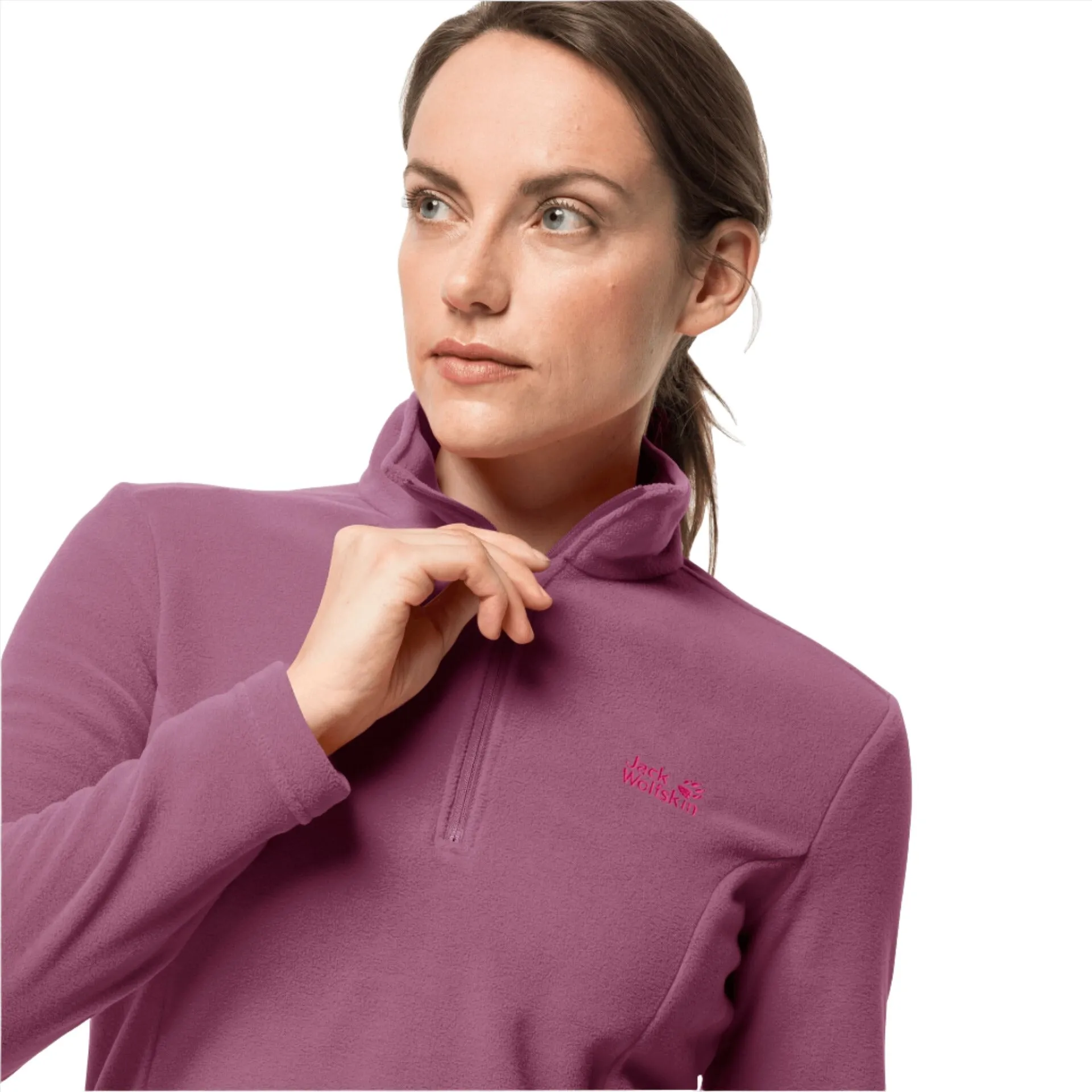 Jack Wolfskin Gecko Women's 1/4 Zip Fleece - Violet Quartz