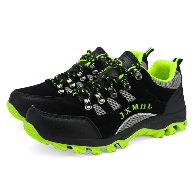 Joomra Men Hiking Shoes Windproof Waterproof Trekking leather Shoes Climbing  Fishing Shoes New popular Breathable Outdoor shoes