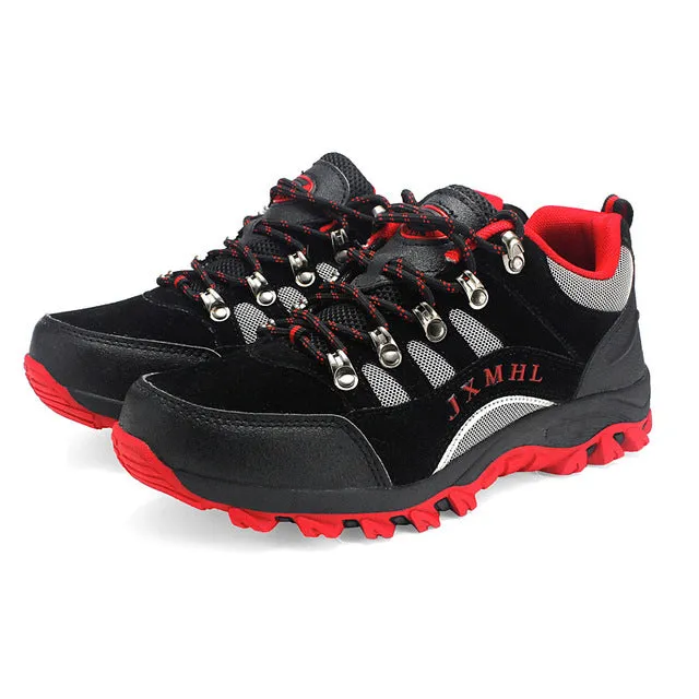 Joomra Men Hiking Shoes Windproof Waterproof Trekking leather Shoes Climbing  Fishing Shoes New popular Breathable Outdoor shoes