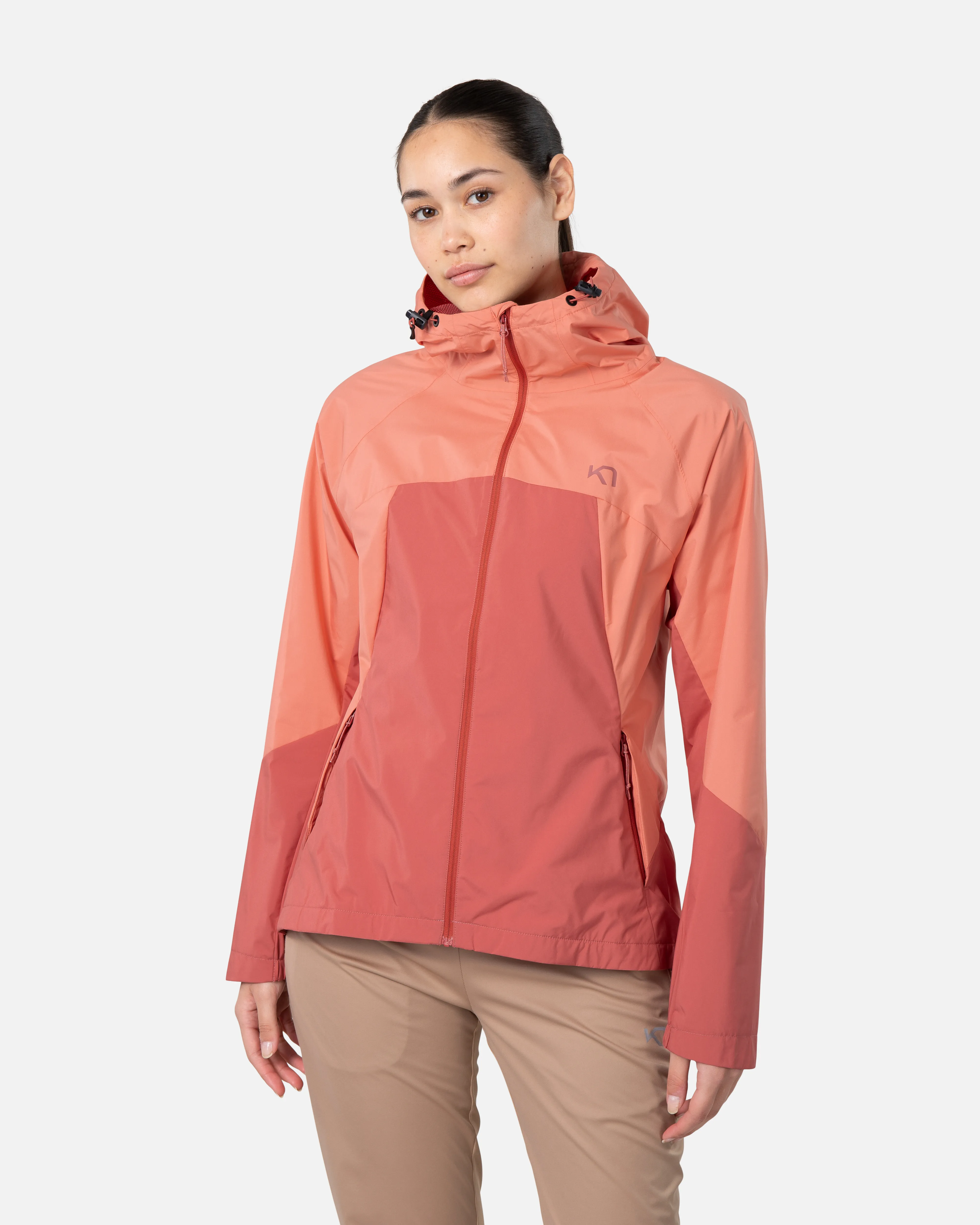 Kari Traa Women&#x27;s Thale Shell Jacket Dark Dusty Orange Pink | Buy Kari Traa Women&#x27;s Thale Shell Jacket Dark Dusty Orange Pink here | Outnorth
