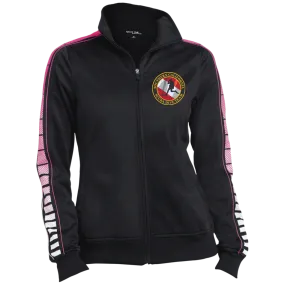 Ladies Dot Print Warm Up Jacket