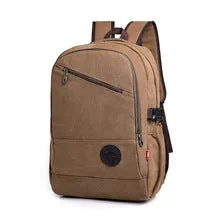 Large capacity retro travel backpack for boys