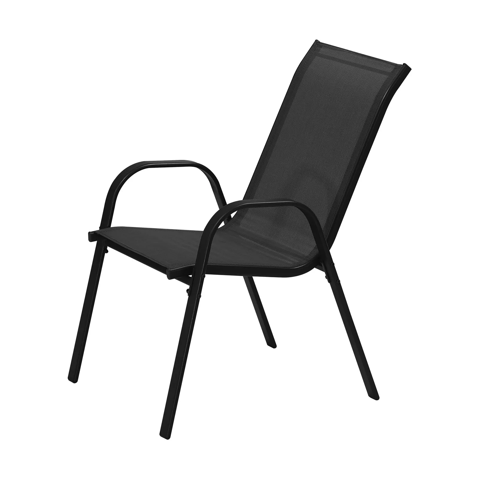 Livsip 6-Piece Outdoor Stackable Chairs Patio Furniture Lounge Chair Bistro Set