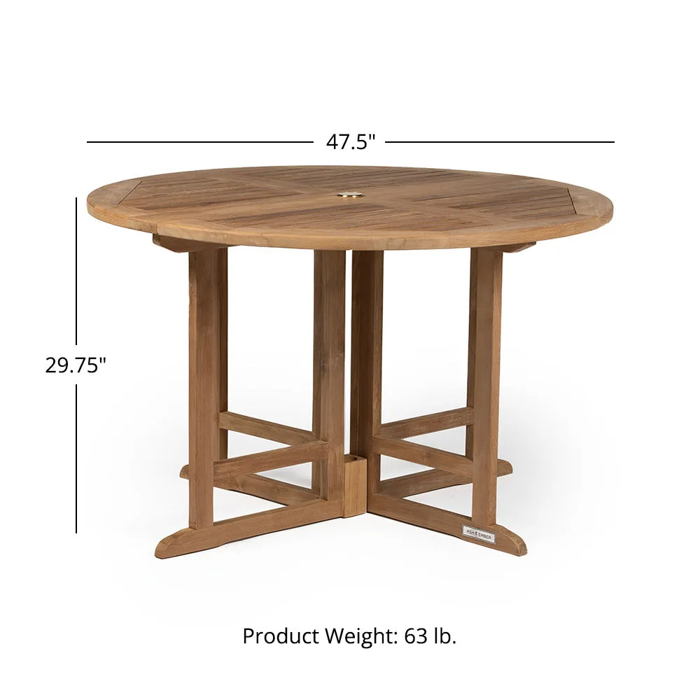Luna Grade A Teak Folding Table
