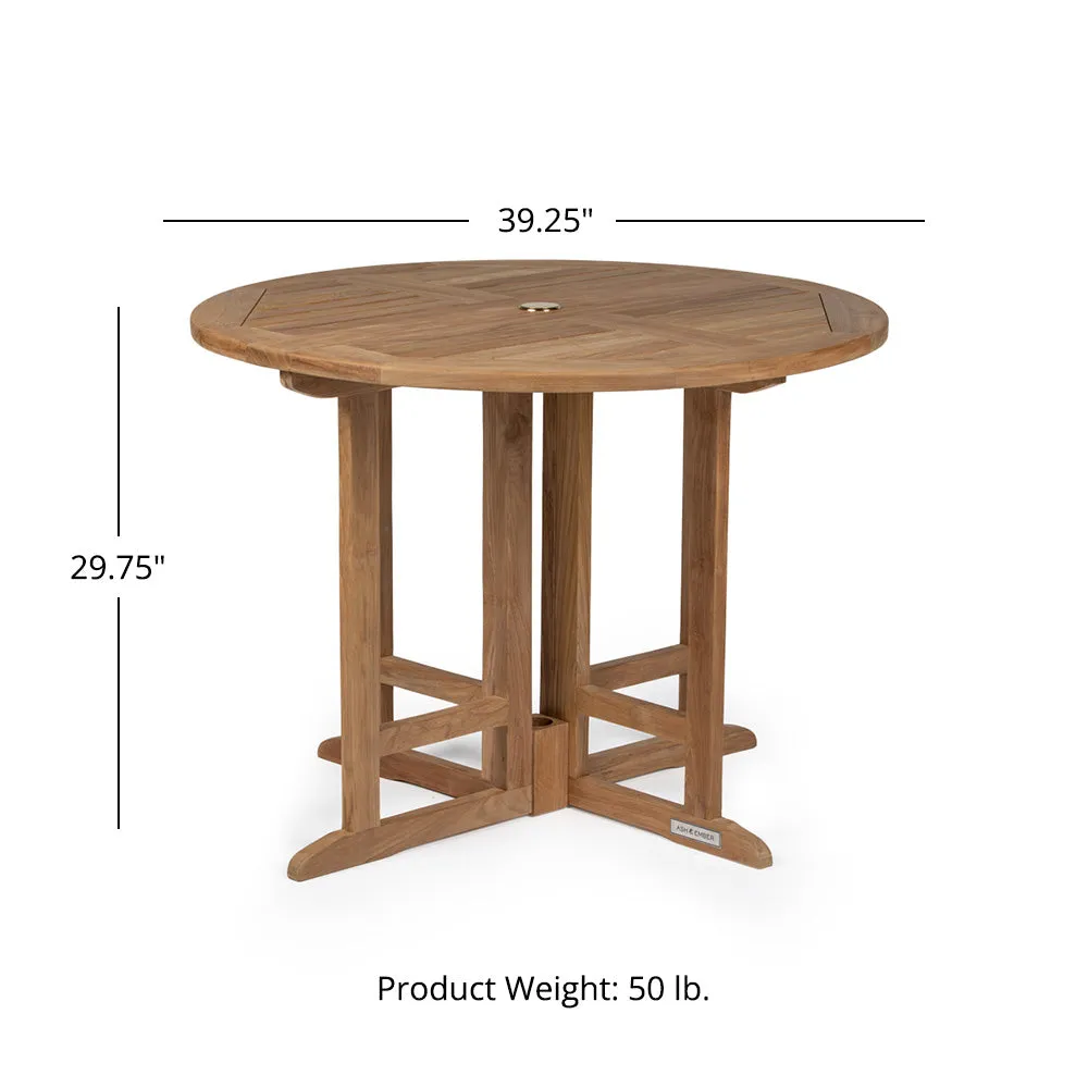 Luna Grade A Teak Folding Table