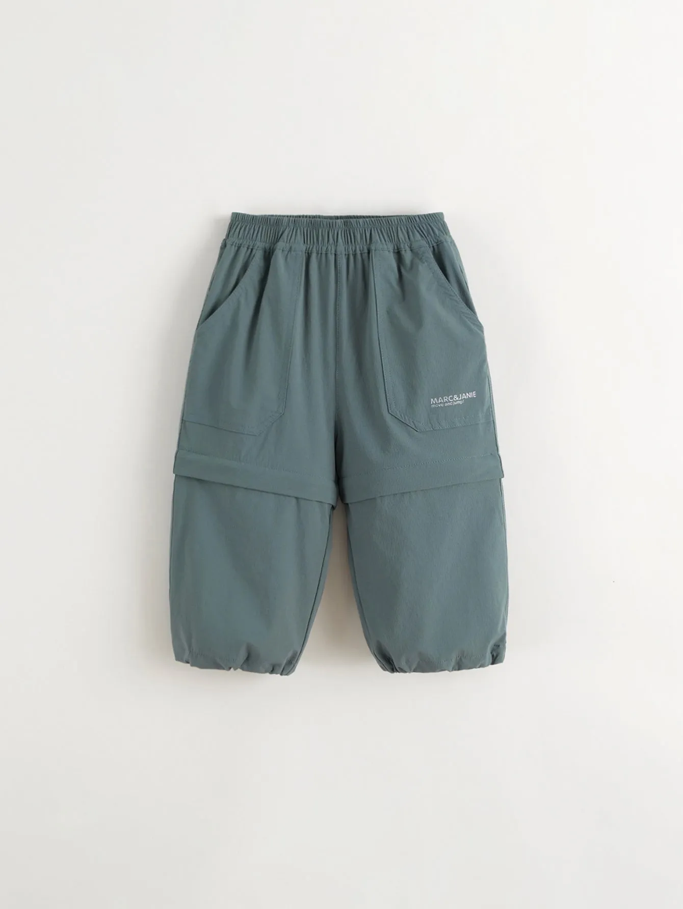MARC & JANIE Boys Girls Cargo Pants Kids Detachable Straight Leg Shorts 241237