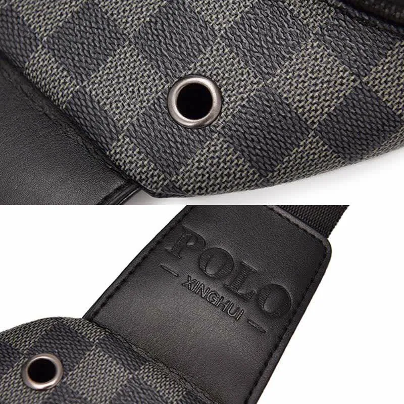 Men Outdoor Casual Travel Hiking Crossbody Chest Sling Bag One-Shoulder Strap