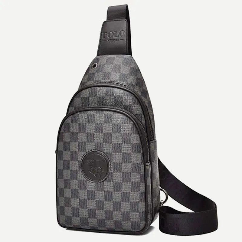 Men Outdoor Casual Travel Hiking Crossbody Chest Sling Bag One-Shoulder Strap
