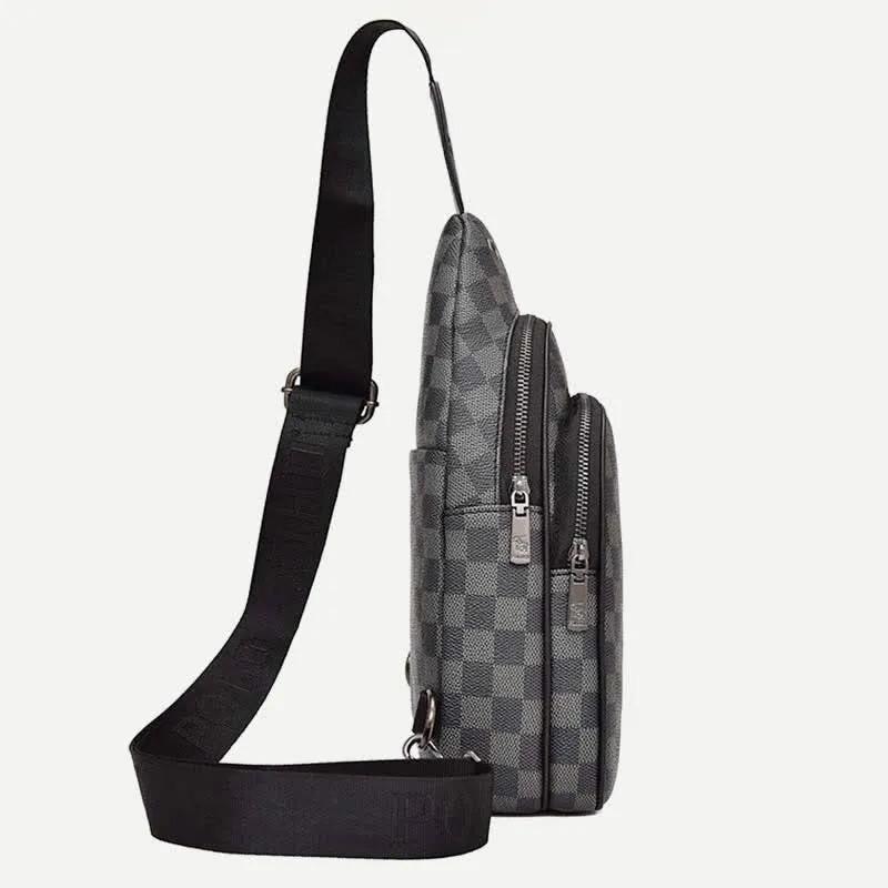 Men Outdoor Casual Travel Hiking Crossbody Chest Sling Bag One-Shoulder Strap