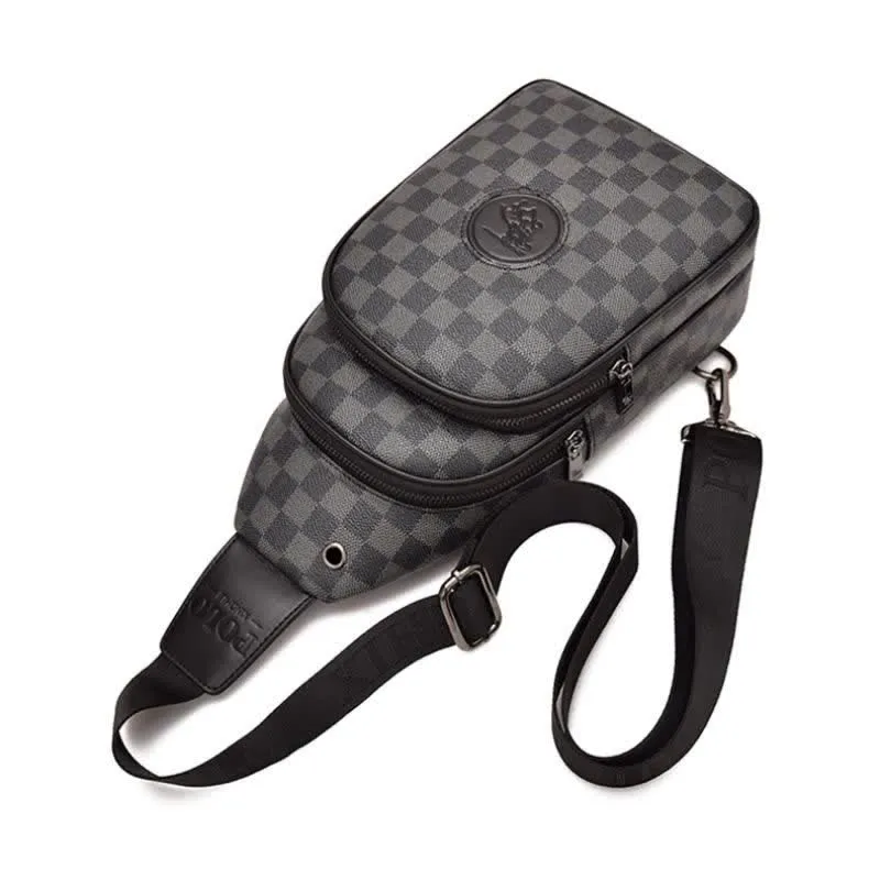 Men Outdoor Casual Travel Hiking Crossbody Chest Sling Bag One-Shoulder Strap