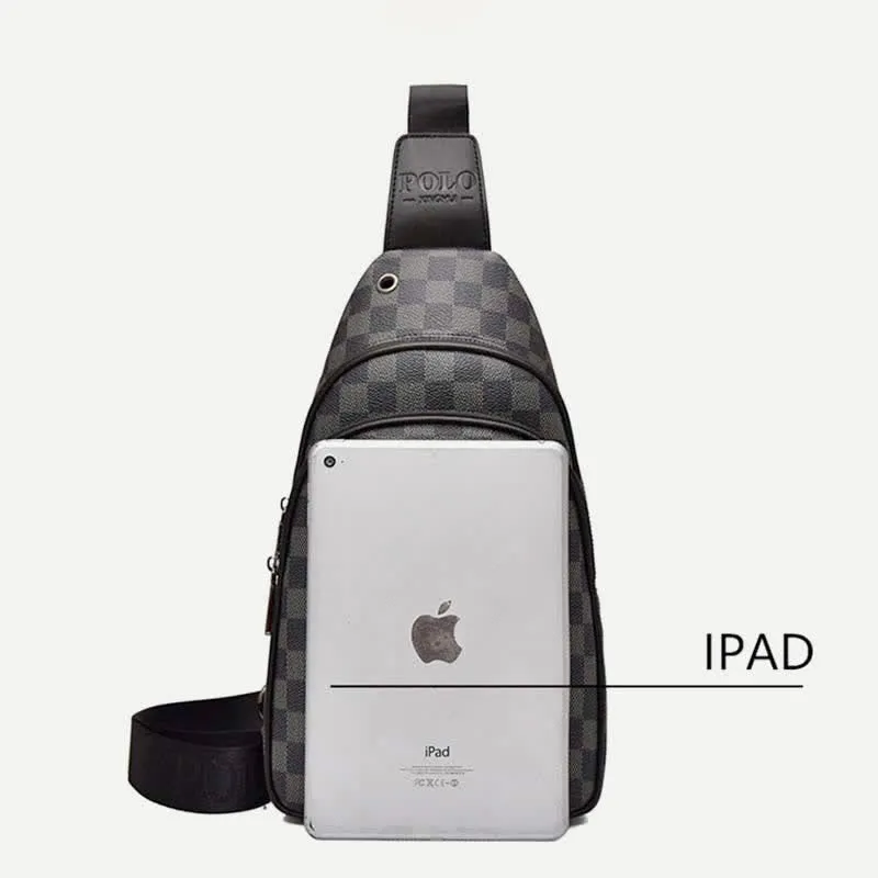 Men Outdoor Casual Travel Hiking Crossbody Chest Sling Bag One-Shoulder Strap