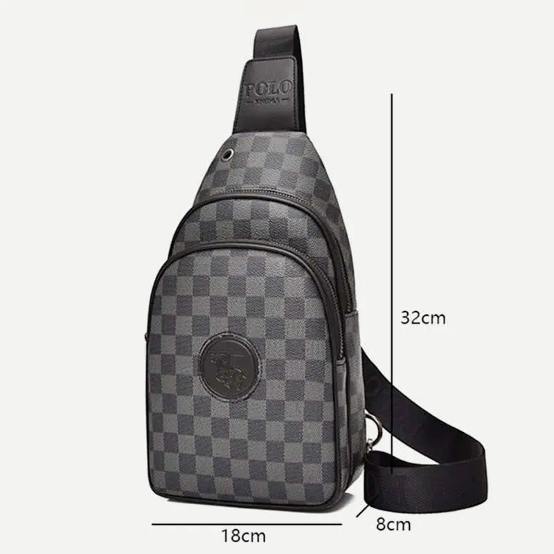Men Outdoor Casual Travel Hiking Crossbody Chest Sling Bag One-Shoulder Strap