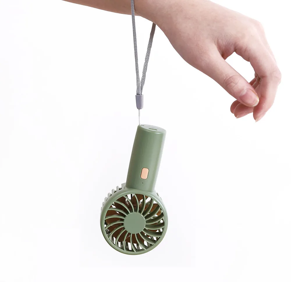 Mini Fan Halter Pocket Handheld Usb Charging Portable