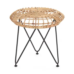 Palu Rattan Stool [Natural]