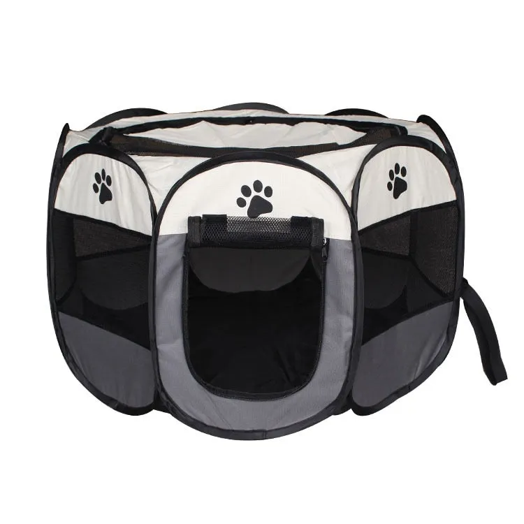 Pet Playpen Cat/Dog Tent  Octagonal Cage Kennel