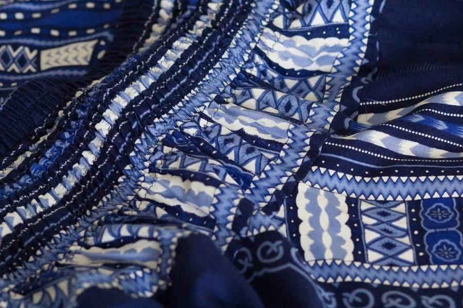 Plus Size Blue Thai Hippie Pants